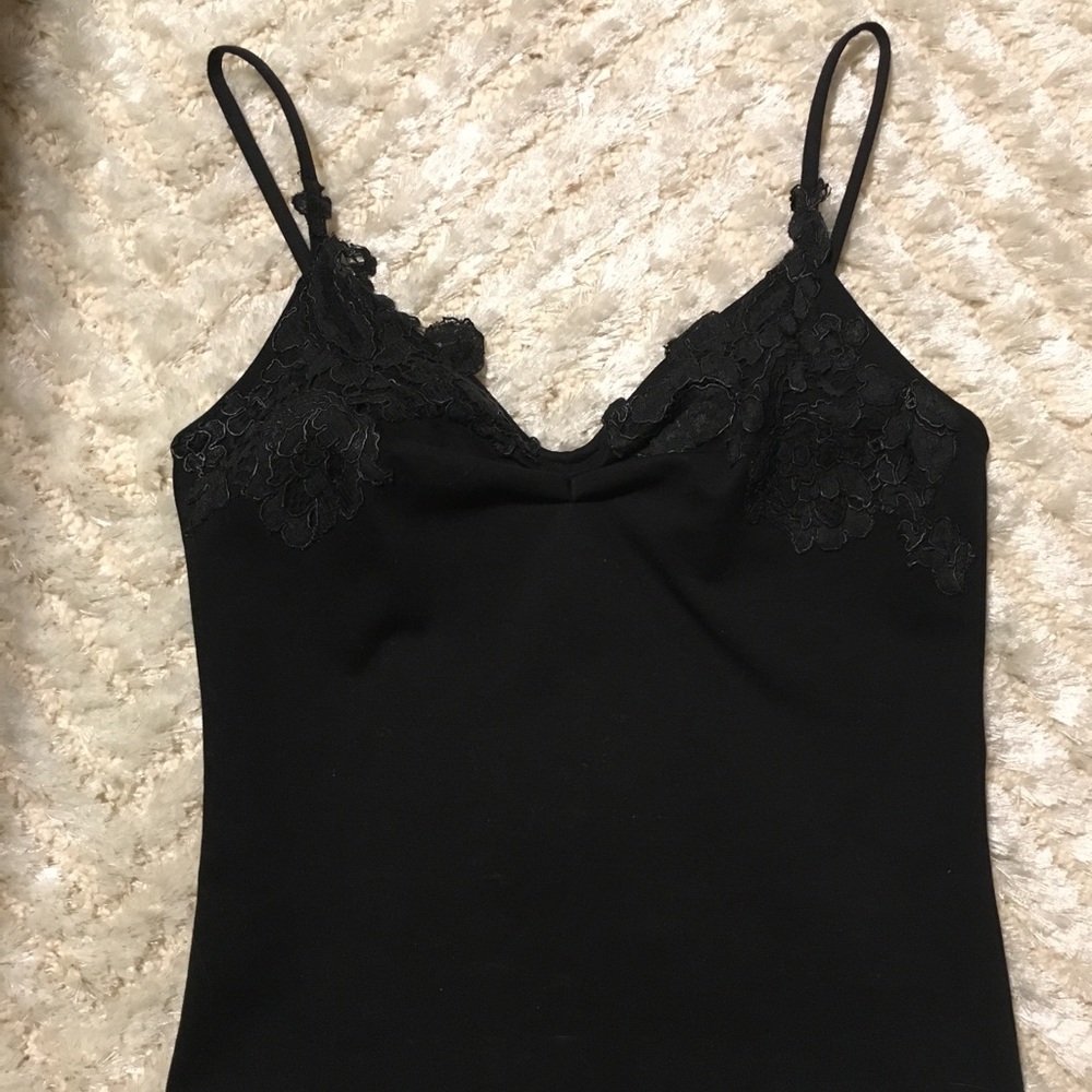 BNWT Balenciaga lace cami - blk form fitting sz 38